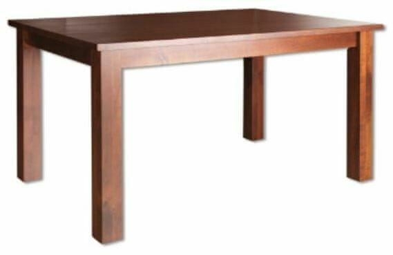 eoshop Jedálenský stôl ST170 S80 masív buk (Farba dreva: Buk bielený, Hrana stola: S5)
